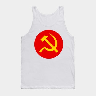 Hammer and Sickle (Yellow)| Karl Marx| Vladimir Lenin| Communism| Tank Top